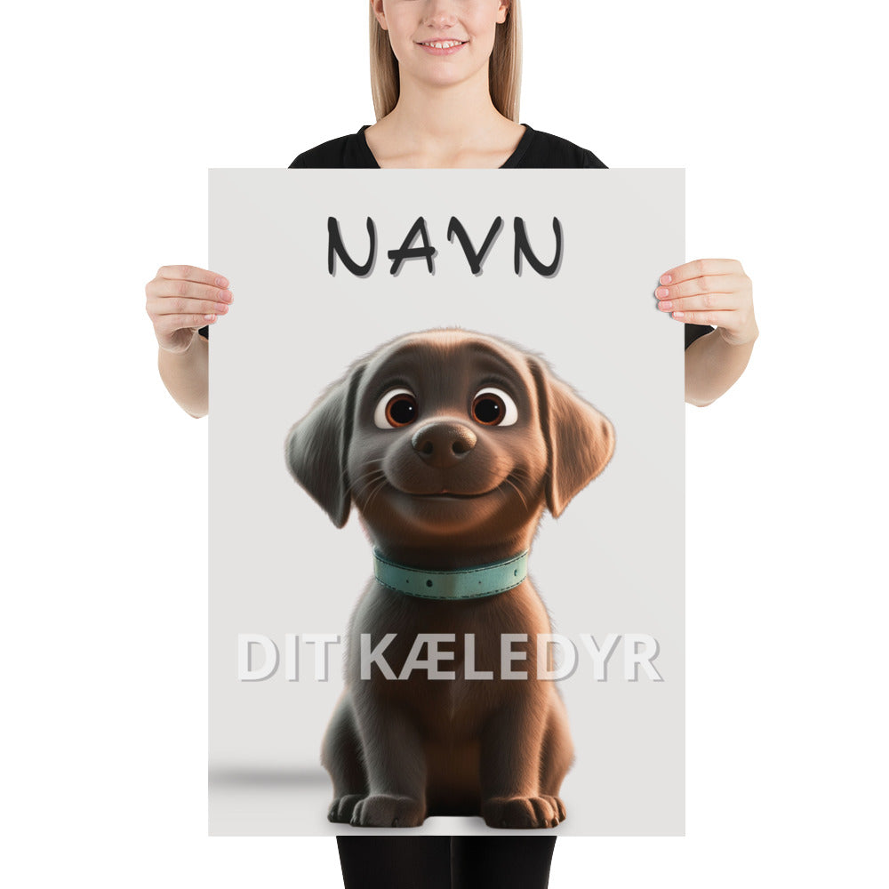 PawPoster – Personligt Kæledyrsportræt i Tegneseriestil